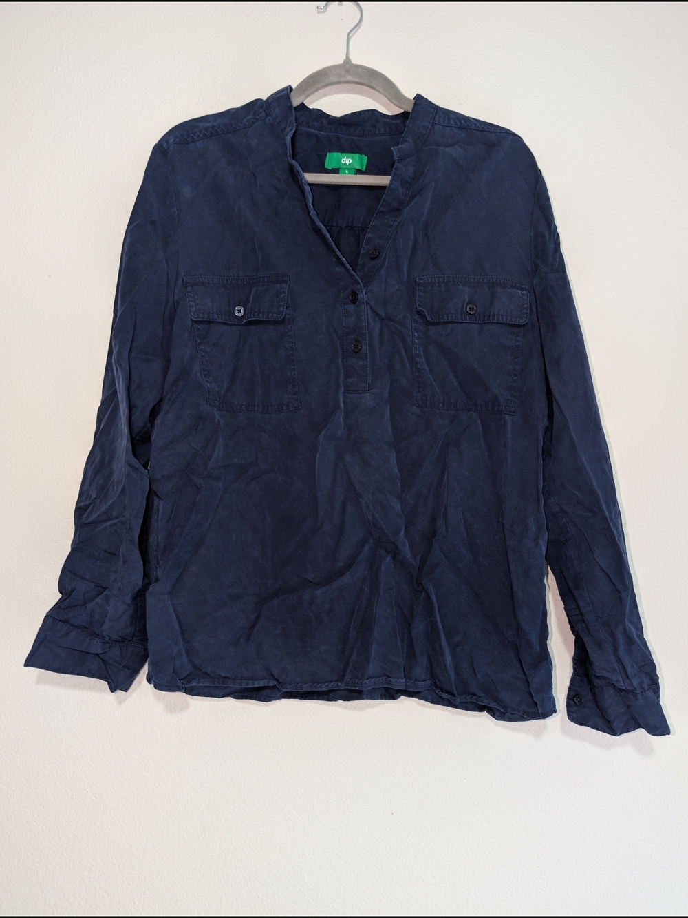 dip Navy Blue Women's Top Size Large